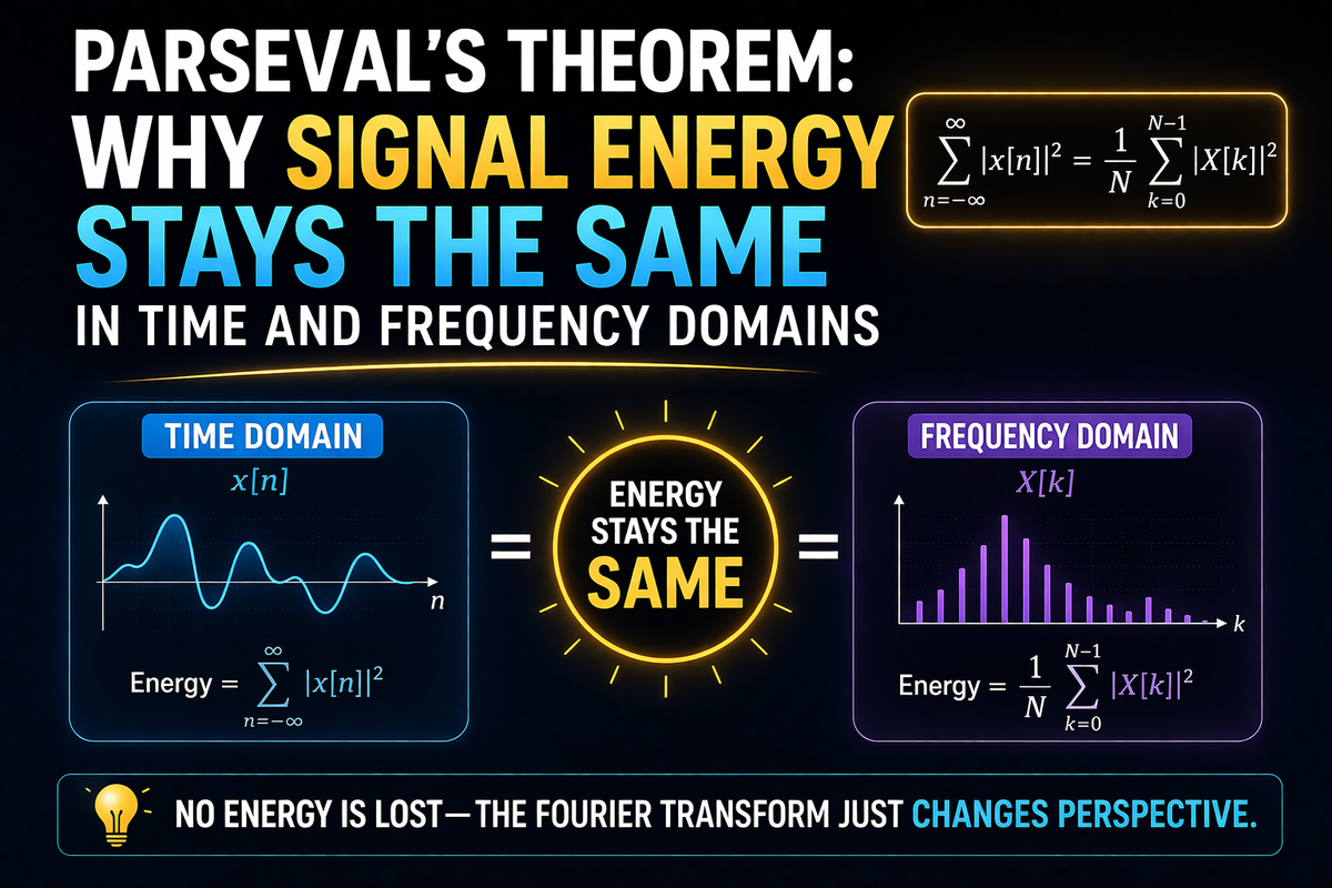 Parseval’s Theorem: Why Signal Energy Stays the Same in Time and ...
