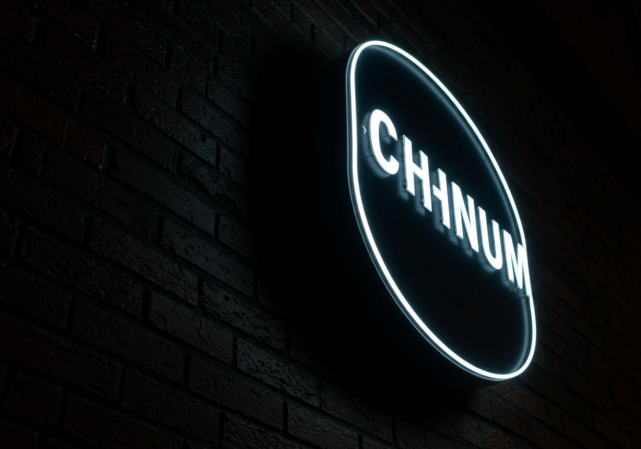 CHINUM 네온사인 시공