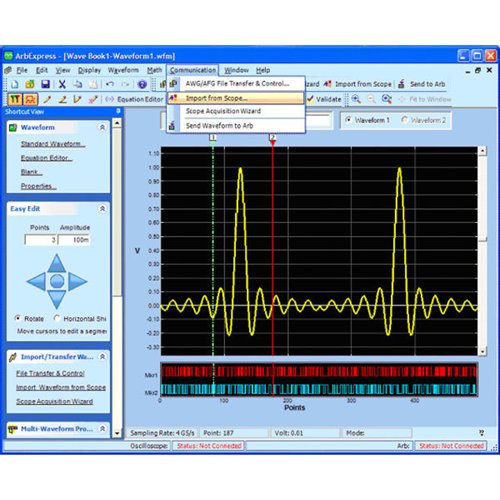 TEKTRONIX 텍트로닉스 ArbExpress® 신호 발생기 소프트웨어