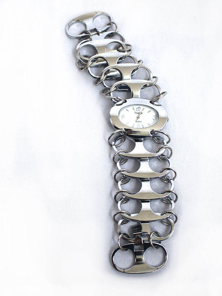 HANDCUFF layered chain vintage watch bracelet : ZentoW
