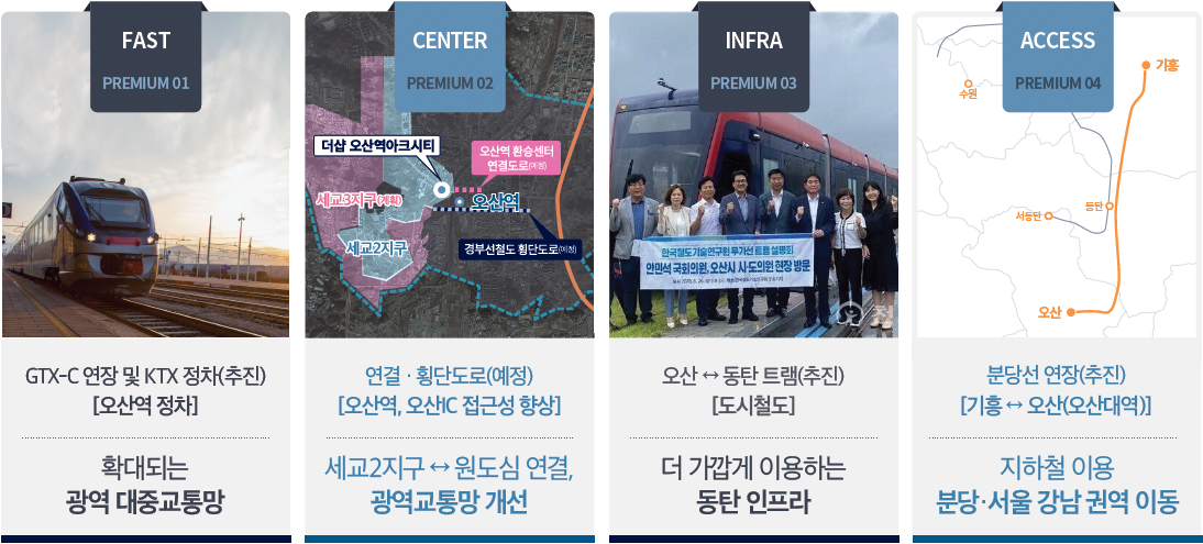 더샵 오산역아크시티 개발환경 - FAST, CENTER, INFRA, ACCESS