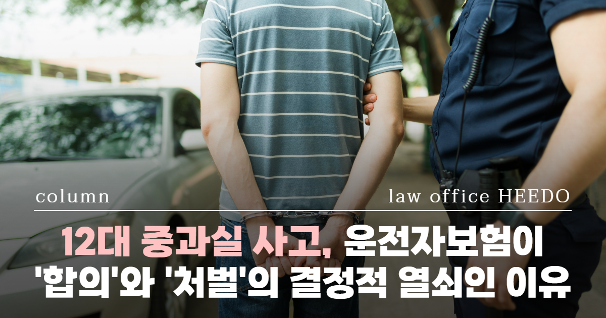 교통사고전문변호사, 12대중과실변호사, 12대중과실운전자보험, 12대중과실합의, 12대중과실처벌