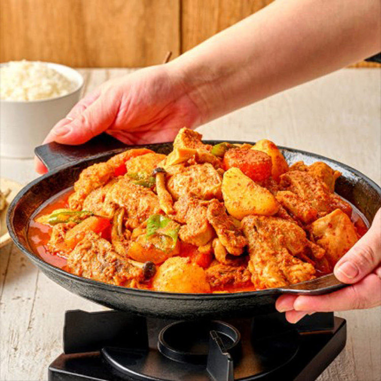 초록들 솥뚜껑 얼큰 닭볶음탕 1kg : RÉELE