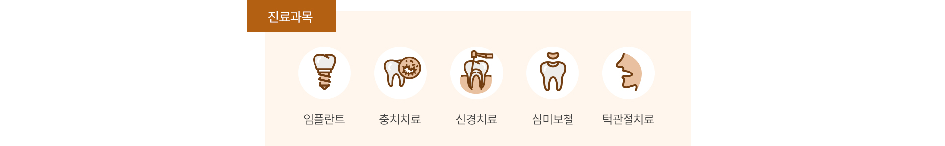 수락산역 연세더튼튼치과 진료과목