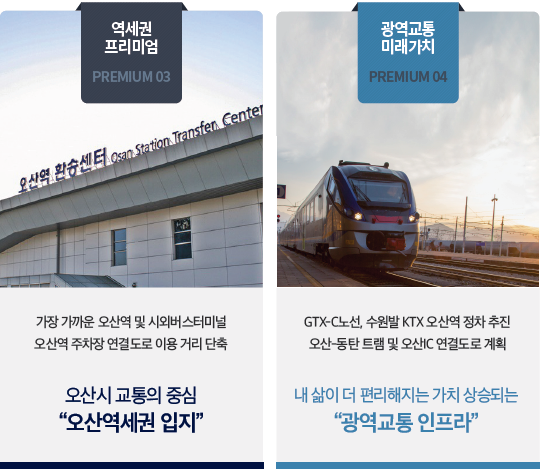 더샵 오산역아크시티 개발환경 - 역세권 프리미엄, 광역교통 미래가치