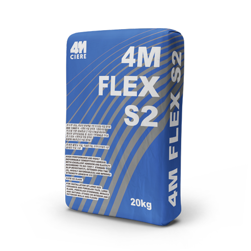 4M FLEX S2, 타일 접착제, 바닥 타일 접착제, 대형 타일 접착제, 실내 타일 접착제, 실외 타일 접착제, 벽 타일 접착제, 수영장 타일 접착제, 박판 타일 접착제