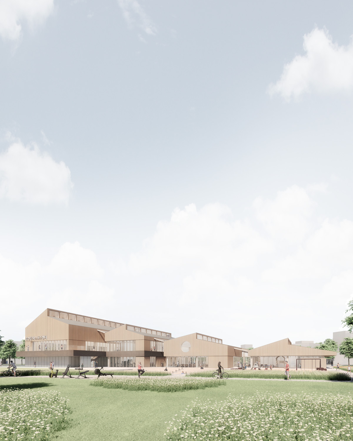 제이알 건축사사무소 JR Architects | 송산 문화 스포츠 센터 공공건축 및 복합 커머셜 시설 설계 제안안