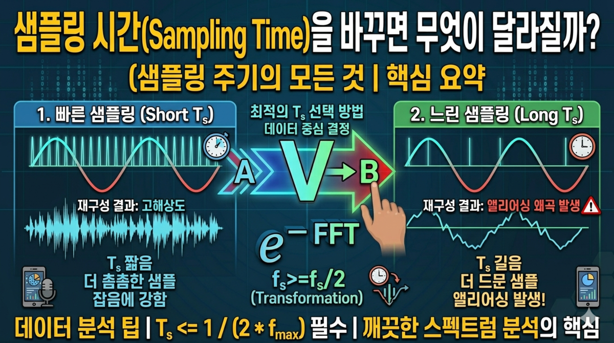샘플링 시간(Sampling Time)을 바꾸면 무엇이 달라질까? : MALMIJAL-M 신호처리 기술 블로그