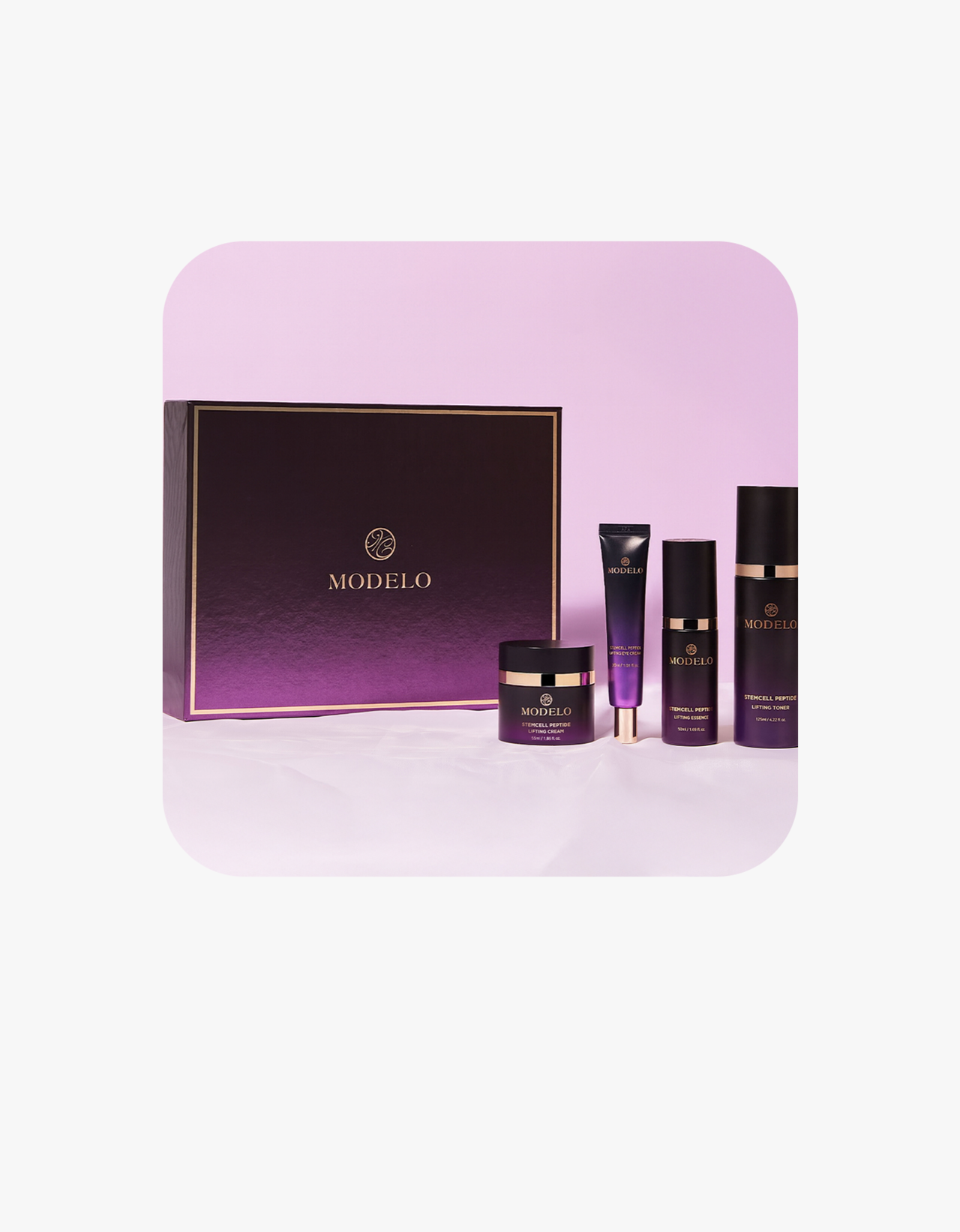 <div style="   position:absolute;   left:50%;   bottom:20px;   transform:translateX(-50%);   text-align:center;   width:calc(100% - 10px); ">   <h5 style="margin:0;">모델로</h5>   <p style="     margin:6px 0 0 0;     white-space:nowrap;   ">  모델로 스템셀 펩타이드 리프팅 4종 1세트 </p> </div>