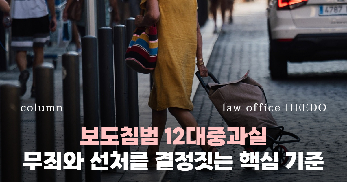 교통사고변호사, 12대중과실변호사, 12대중과실보도침범, 12대중과실무죄, 보도침범변호사