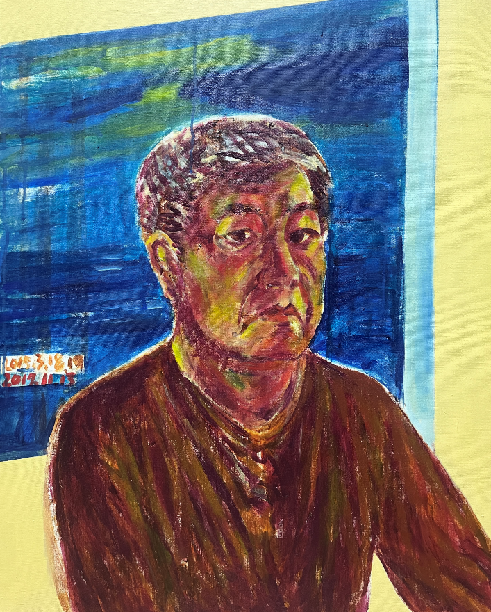 서용선_ 임하도 자화상_2015,2017_Acrylic on canvas_91x73cm
