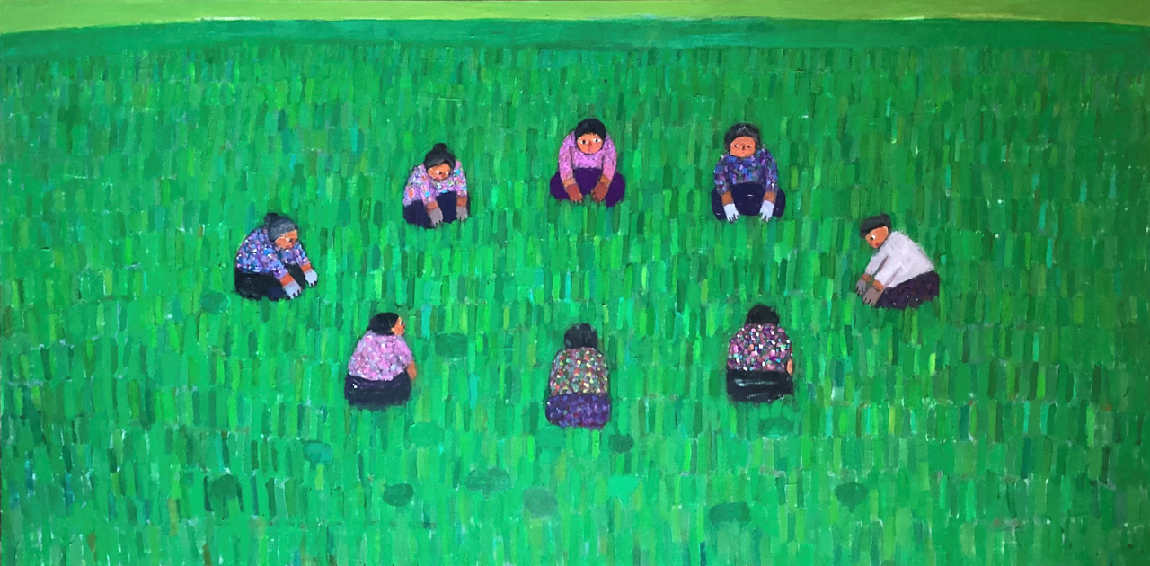 이혜경 파밭 97x 194.5cm oil on canvas 2026