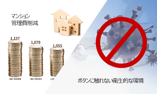 管理費削減+衛生的な環境作り