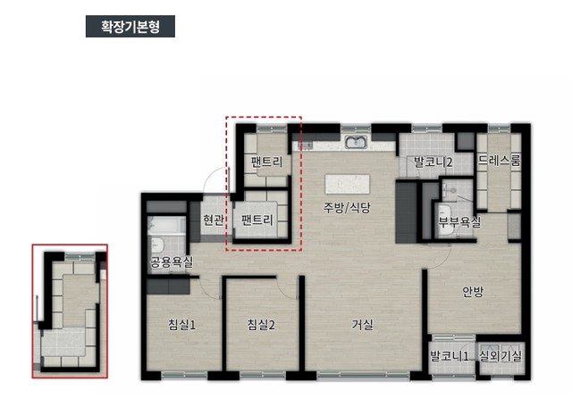 84A 타입 평면도