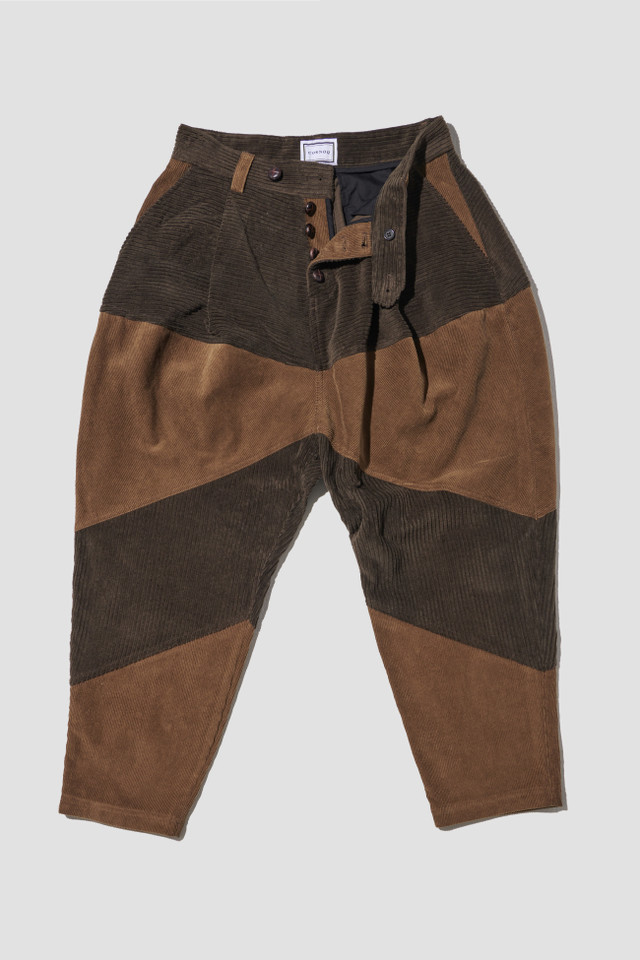 Mixed Pattern Baggy Pants (2021)
