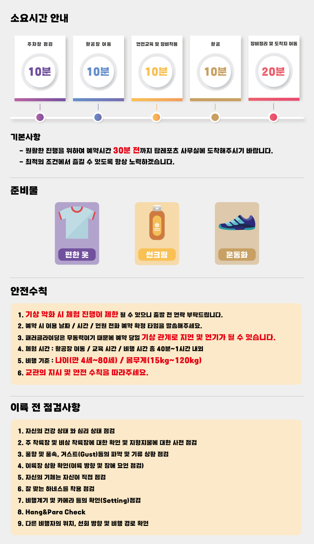 소요시간 안내