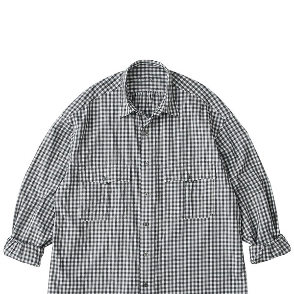 Porter Classic [포터 클래식] - Roll Up Heather Gingham Check Shirt