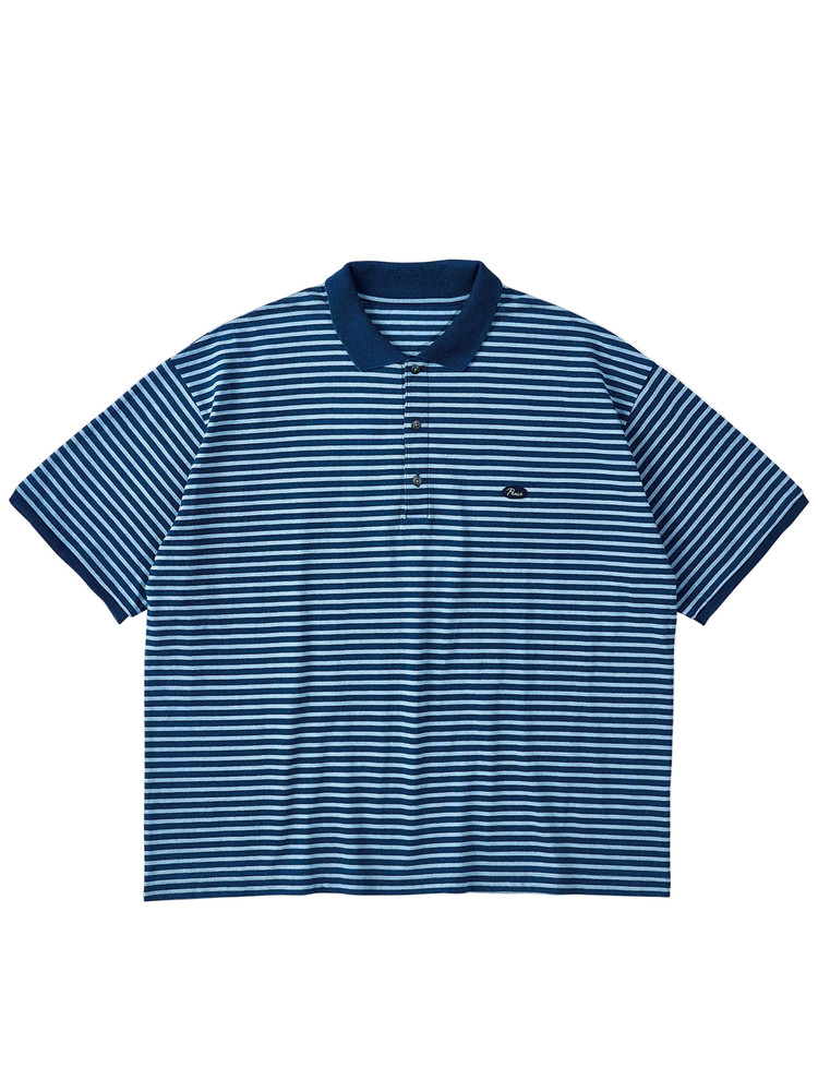 【Porter Classic】H/W INDIGO POLO SHIRT LBB