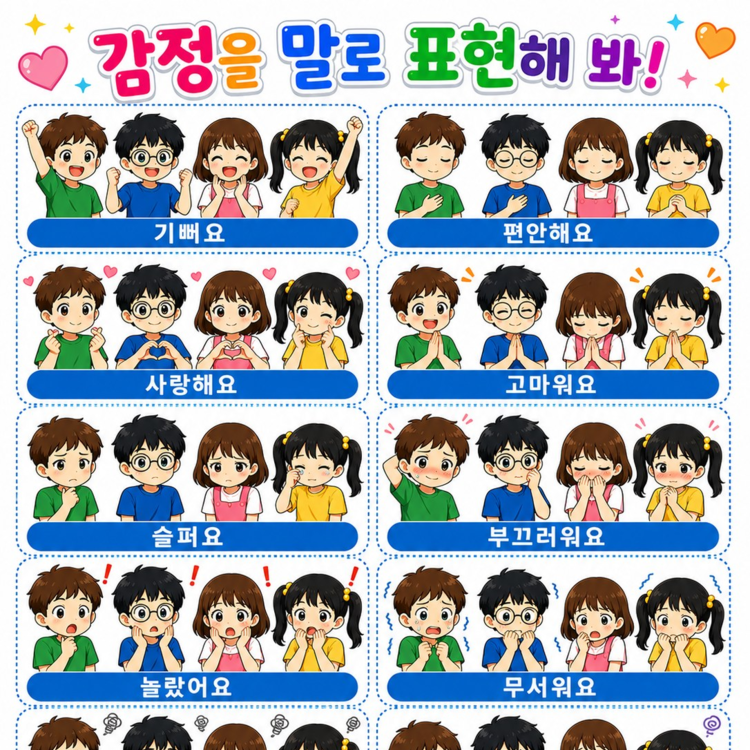 감정을 말로 표현해봐! [모리와말구쌤] : 언어더하기
