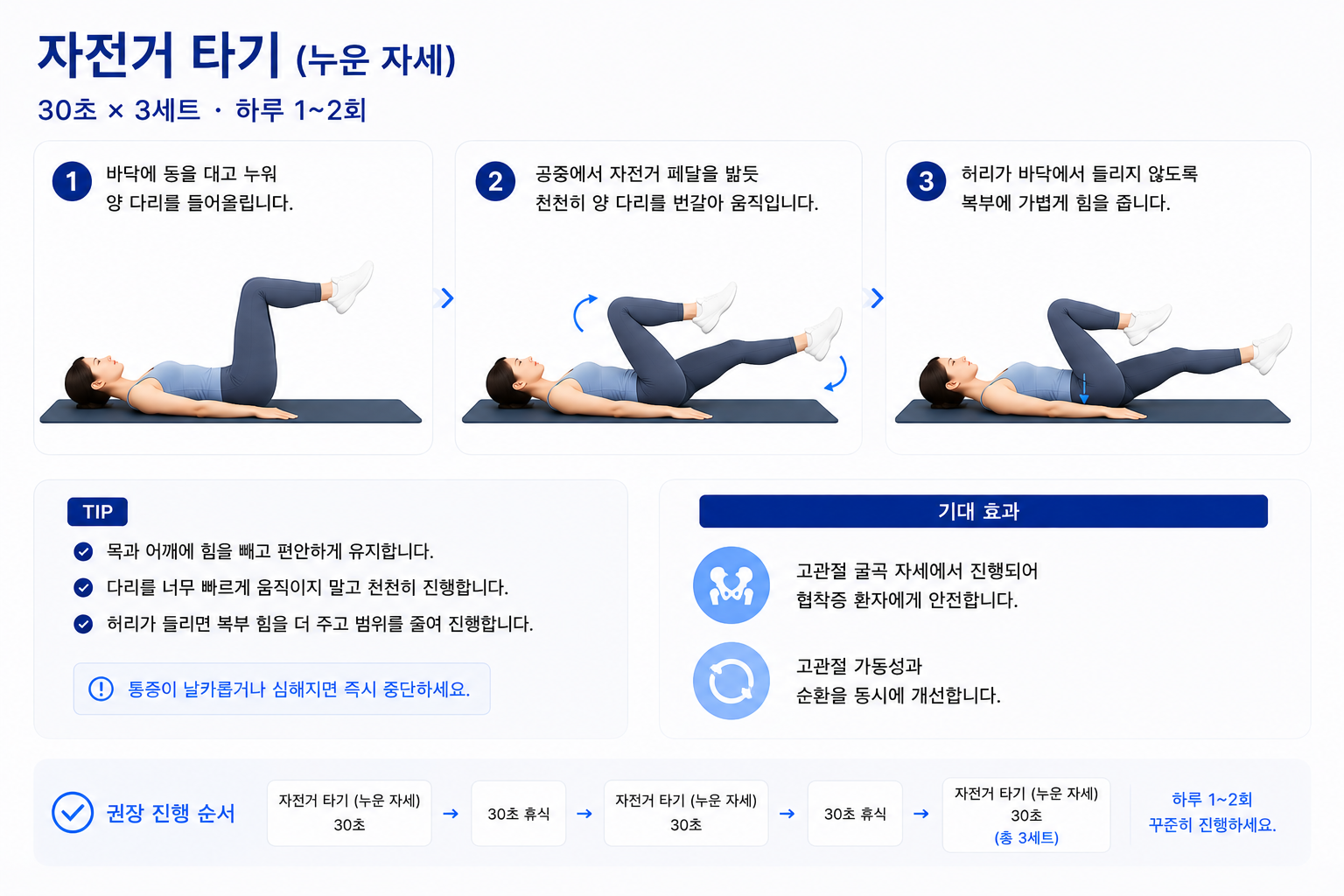 자전거 타기 (누운 자세)