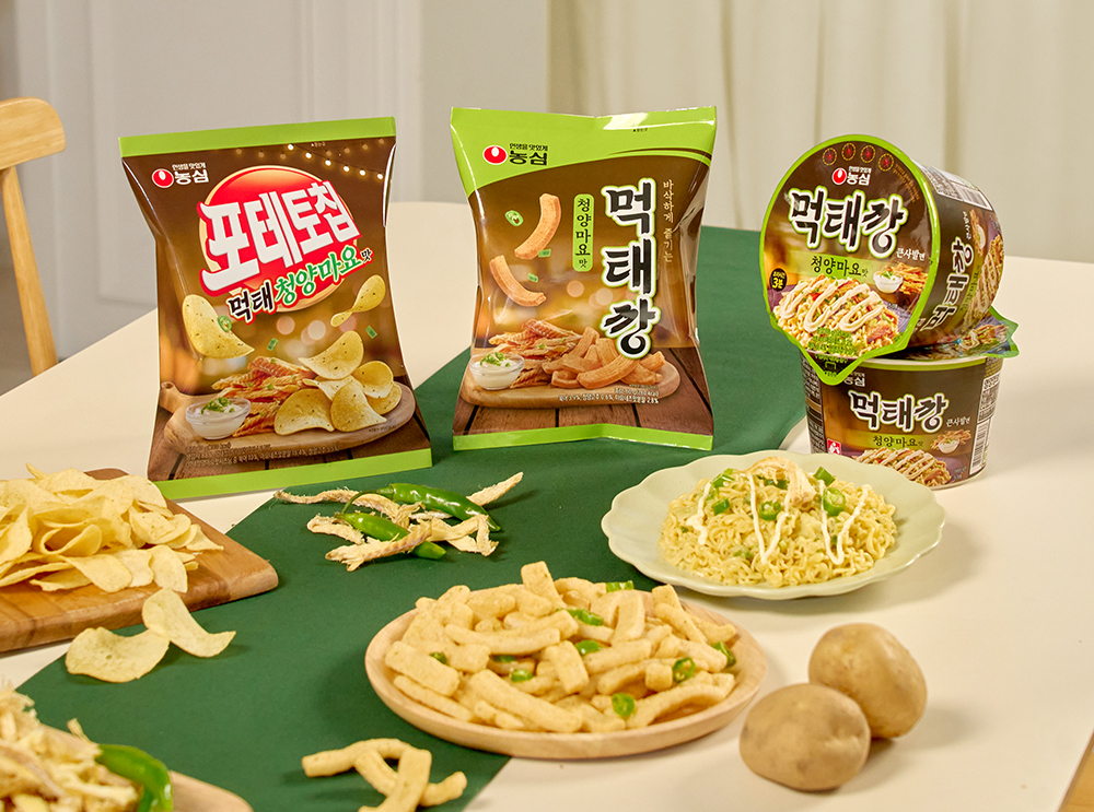 포테토칩 먹태, 먹태깡, 청양마요, 큰사발면