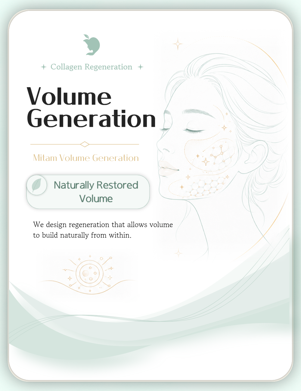 Collagen volume regeneration representative image