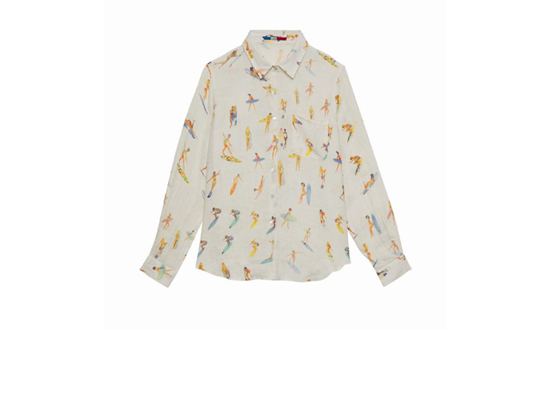 <strong>G.KERO 서퍼 프린트 리넨 셔츠</strong><BL> 347,900원