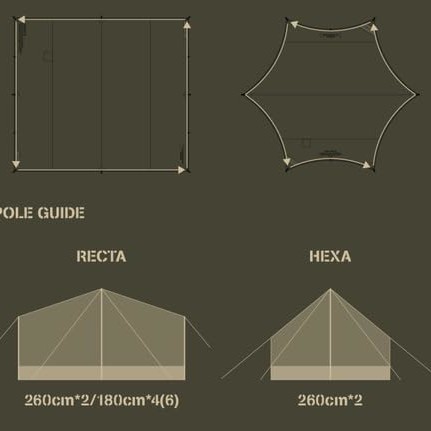 ZIP-TARP 六角形（ヘキサ型 ） : camviljp