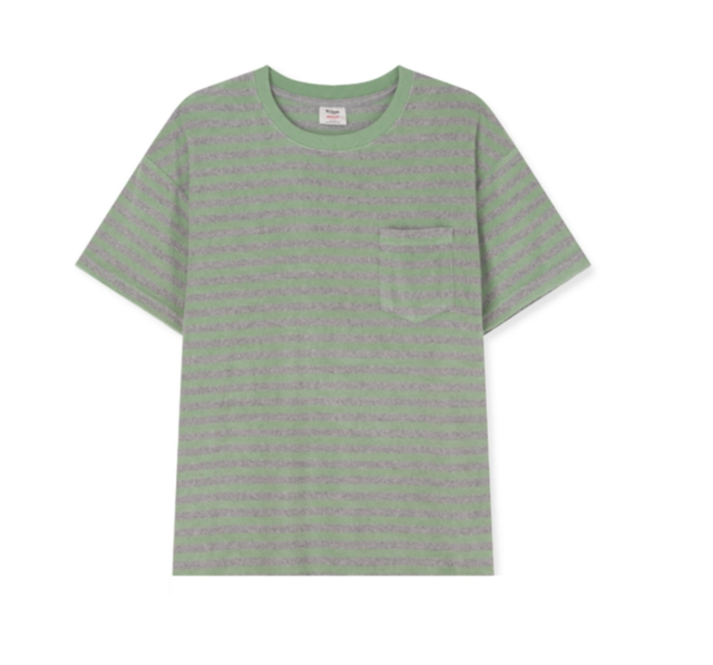 Terry Border Tee (Mint-Melange)</br>Price - 59,000