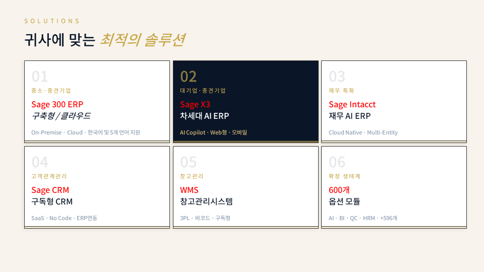 SAGE X3_차세대 AI 기반 ERP