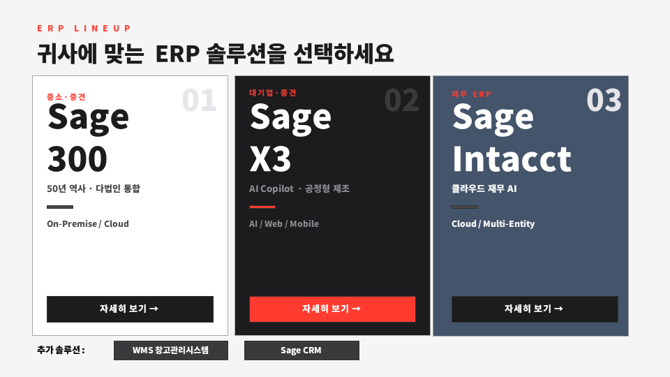 Sage X3 ERP (AI Copilot) 바로가기