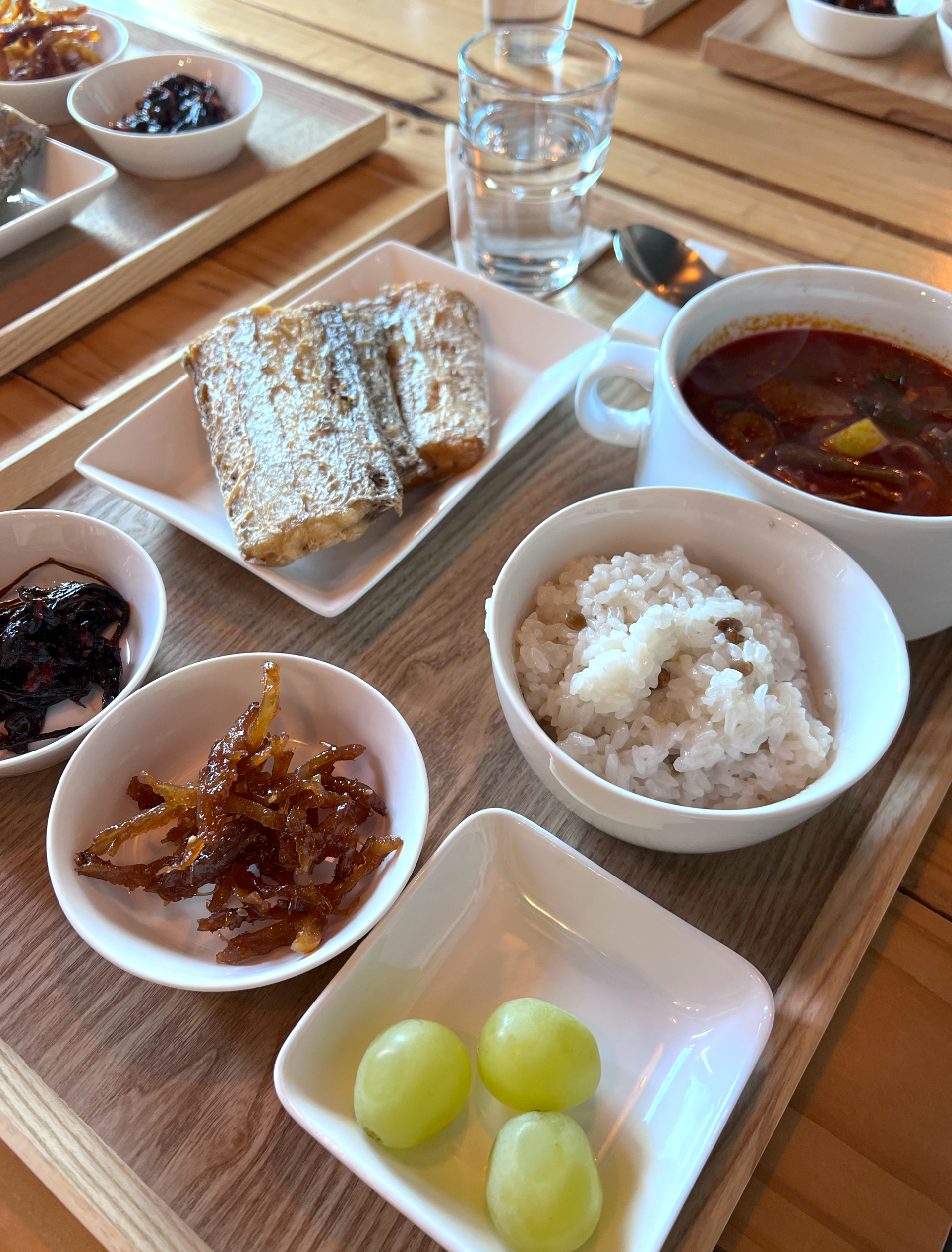 Breakfast is more than a meal here — it is a warm morning moment shared with the stories of Jeju