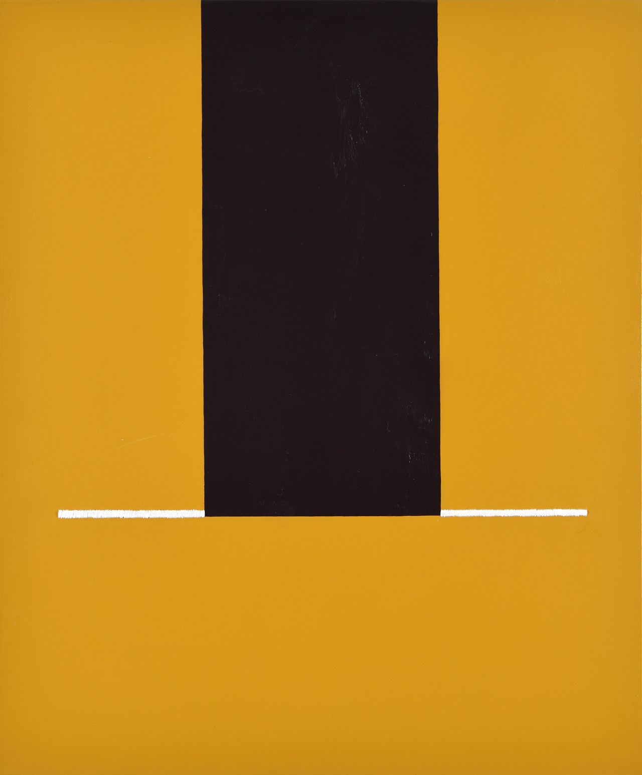 〈단단한 세계〉, 2026,<br>90.9 × 72.7cm(30F), 캔버스에 아크릴과슈와 바느질<br>A Solid World, 2026,<br>90.9 × 72.7cm, acrylic gouache and stitching on canvas
