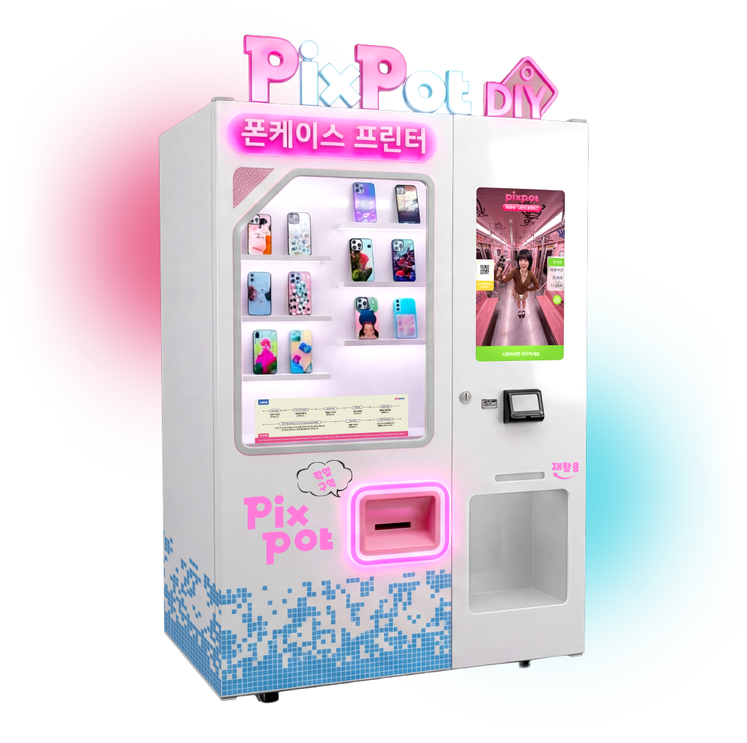 Pixpot DIY phone case printer in Seoul