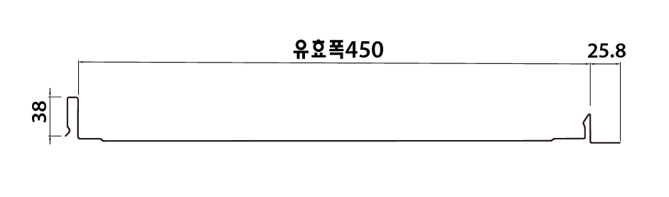 엠스틸 징크강판 단면도