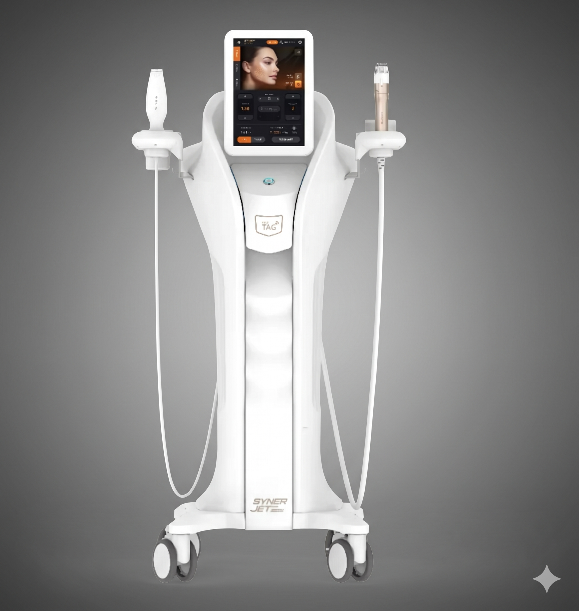 시너젯(Synergert), 바늘 없이 강력한 공기압으로 지우는 흉터·리프팅의 신세계.  초강력 공기압(Jet) 기술로 피부 속 유착된 흉터 조직을 정밀하게 끊어내고(서브시전), 그 공간에 유효 성분을 미세 분사해 100% 흡수시킵니다. 바늘 통증 없이 패인 흉터는 빠르게 채우고, 처진 페이스 라인은 팽팽하게 끌어올리는 압도적인 스킨 리모델링 혁신입니다