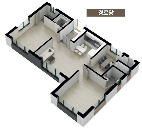 옥천 금호어울림 커뮤니티 - 경로당
