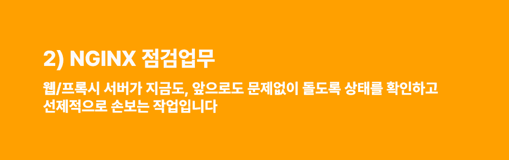 인투워크 NGINX 점검업무