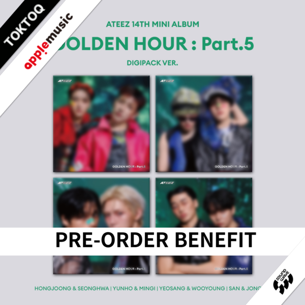 POB) ATEEZ - 14th Mini Album [GOLDEN HOUR : Part.5] (DIGIPACK UNIT