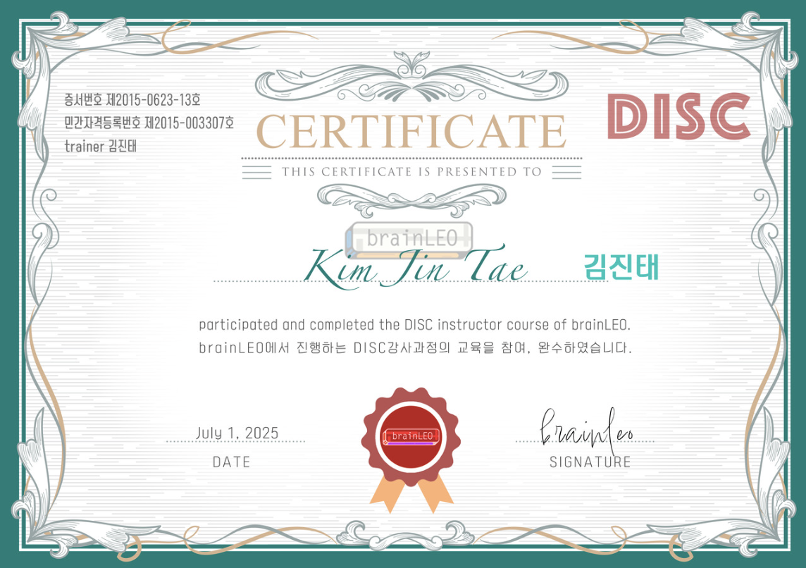 DISC 자격증