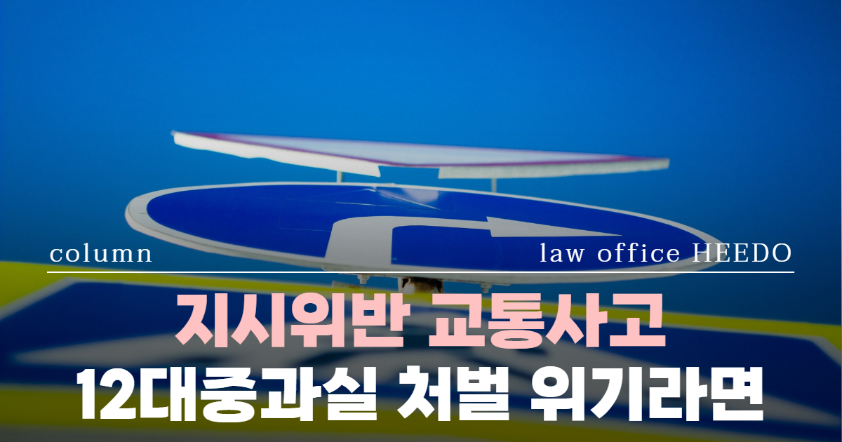 교통사고전문변호사, 12대중과실변호사, 12대중과실 지시위반, 12대중과실 처벌, 12대중과실 지시위반 변호사