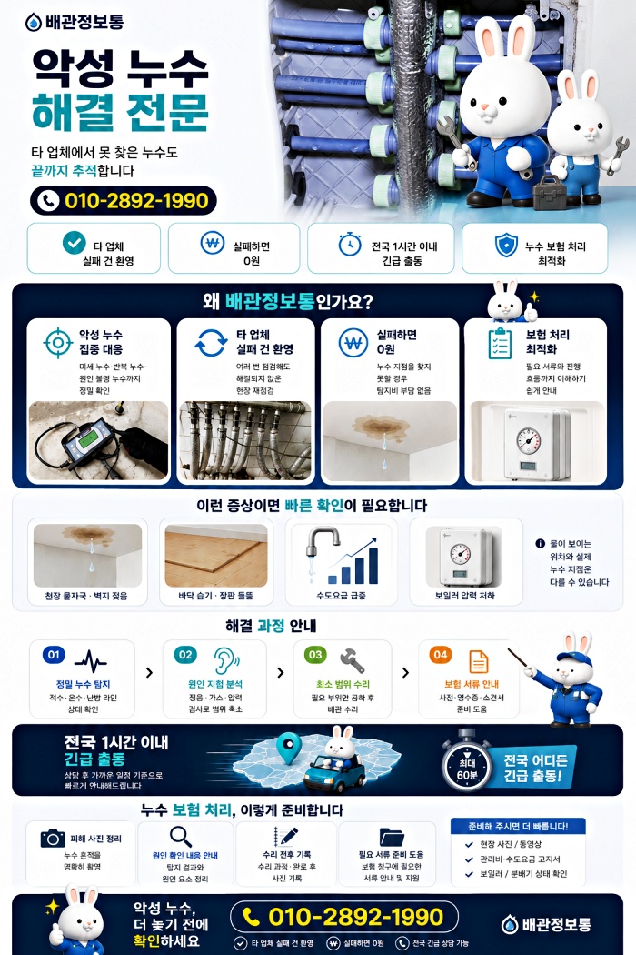 강남구 누수탐지 전문업체