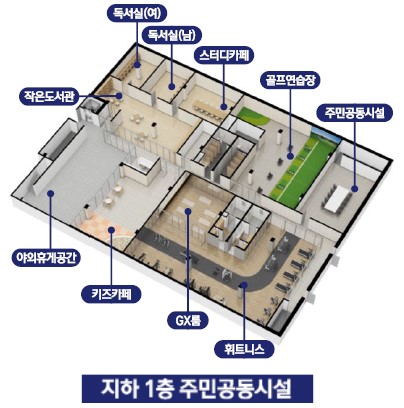군산 예다음 커뮤니티 - 지하1층 주민공동시설