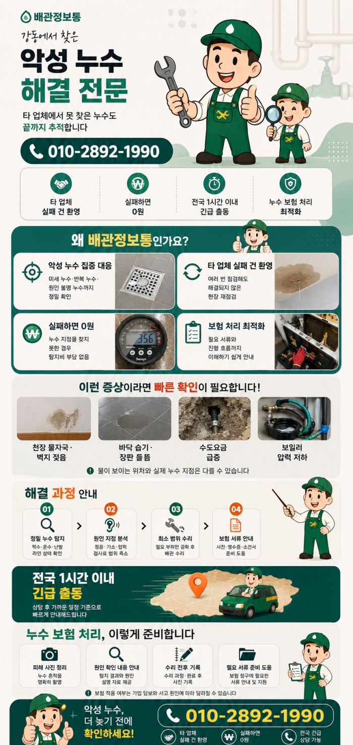 강동 누수탐지 전문업체