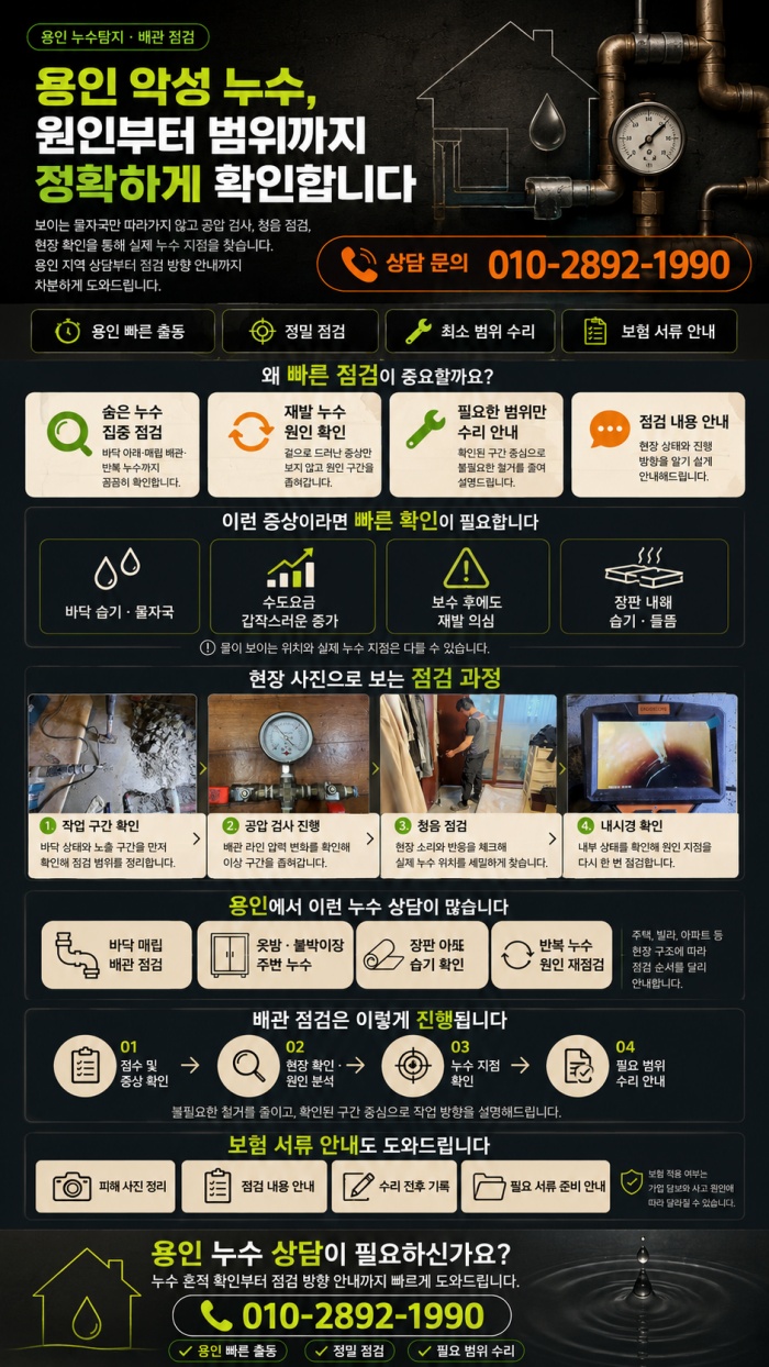 용인 누수탐지 전문업체