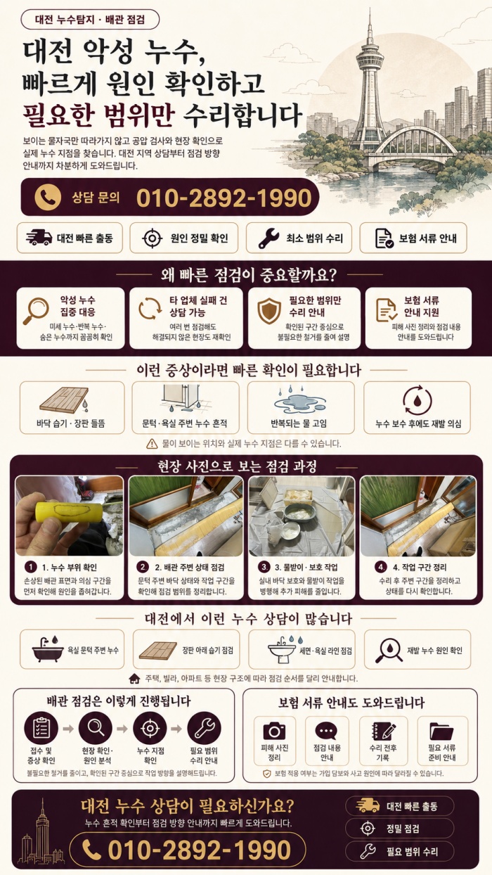 대전 누수탐지 전문업체