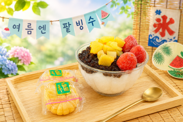 팥빙수+모나카 만들기