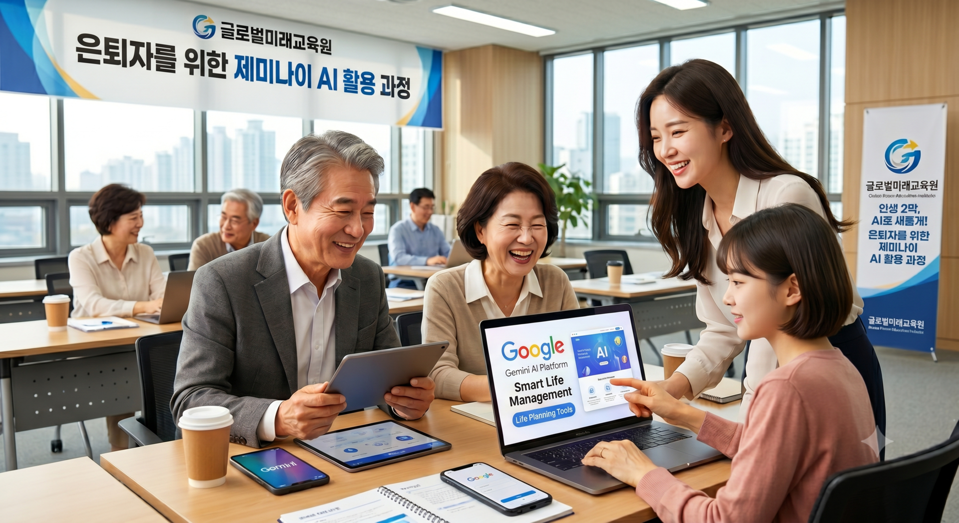 시니어 ai 인공지능 제미나이 노트북lm 1인 기업가 고급 교육