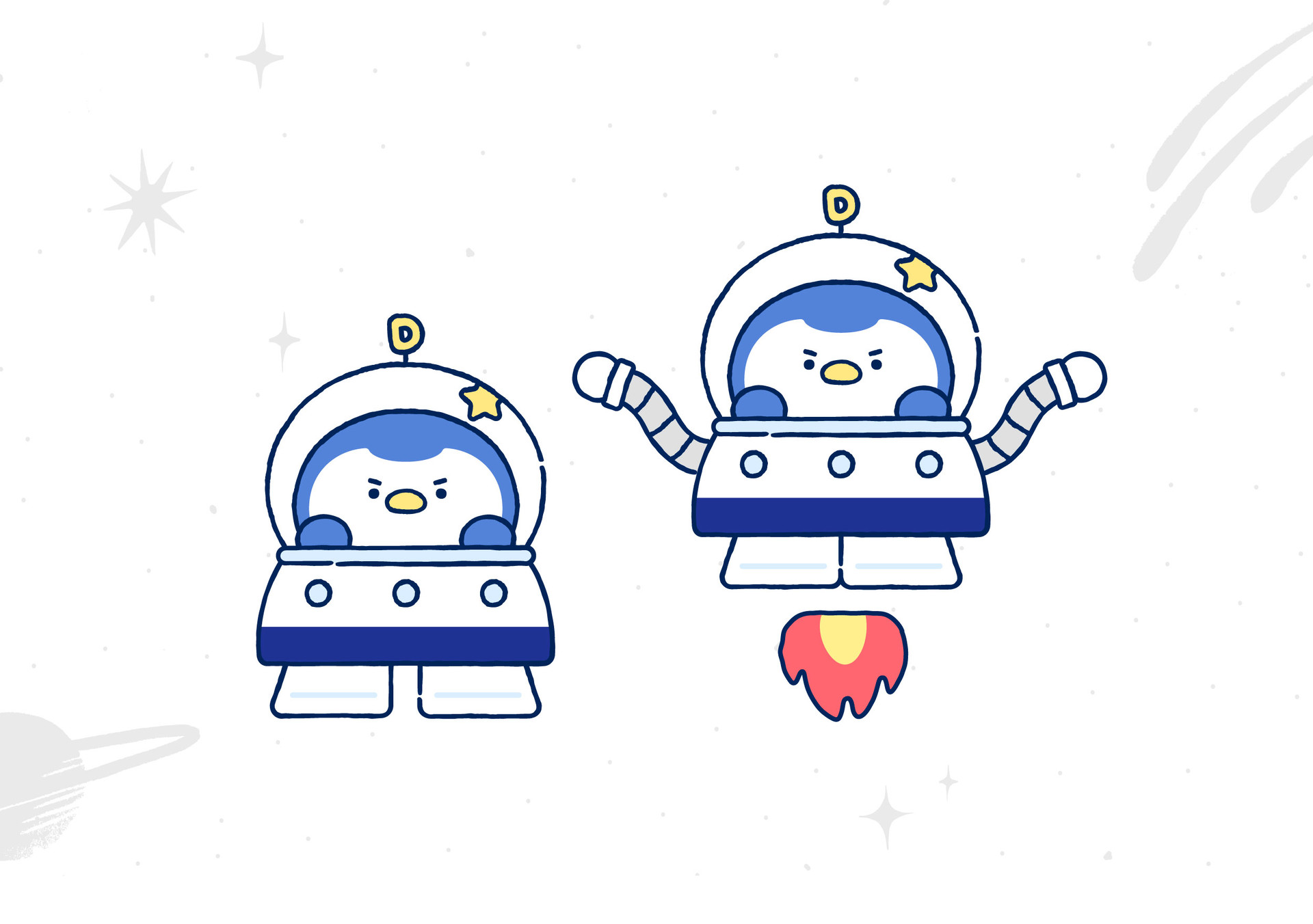 디벨로켓 캐릭터 디자인 소개 Develrocket
