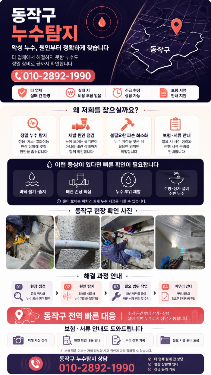 동작구 누수탐지 전문업체